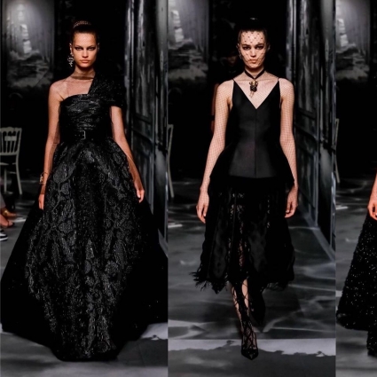 Dior2019秋冬高订告诉你 穿黑色的女生有多时髦